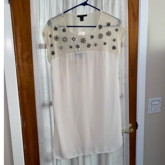 NEW SHEER EMBELLISHED DRESS - Picture 1 of 6